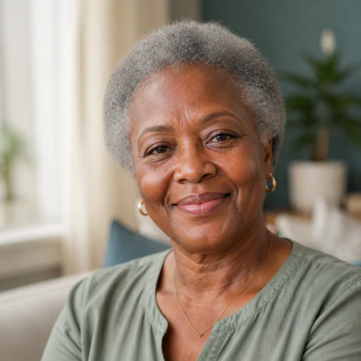 Representative portrait for a patient testimonial from Liberia